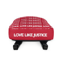 Load image into Gallery viewer, Love Like Justice Red Backpack
