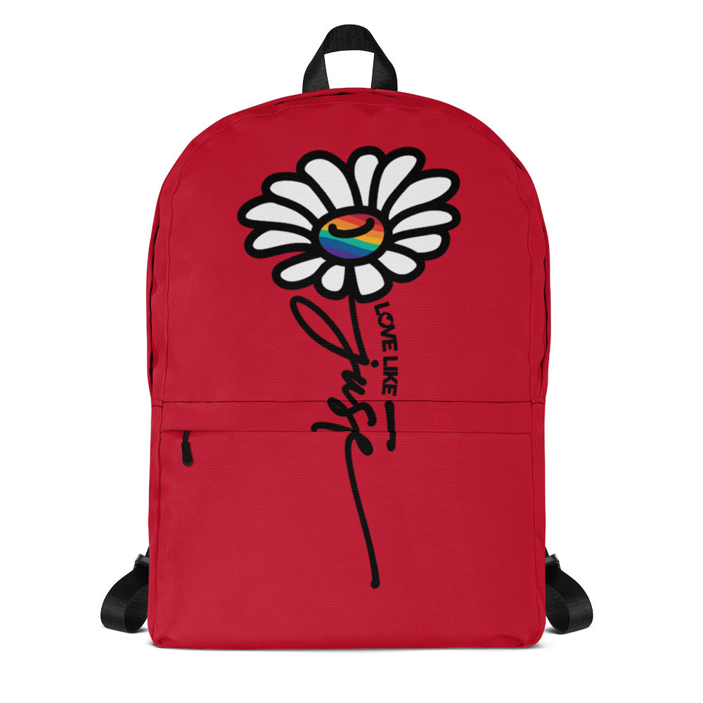 LLJ Daisy Red Backpack