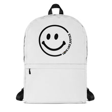 Load image into Gallery viewer, LLJ Smiley Face White Backpack
