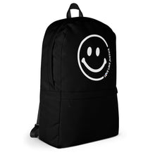 Load image into Gallery viewer, LLJ Smiley Face Black Backpack
