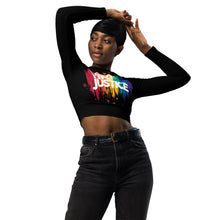 Load image into Gallery viewer, LLJ Color Splash Recycled Long-Sleeve Crop Top
