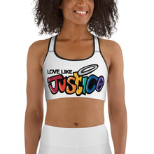 Load image into Gallery viewer, Crooked Halo Sports Bra - Love Like Justice
