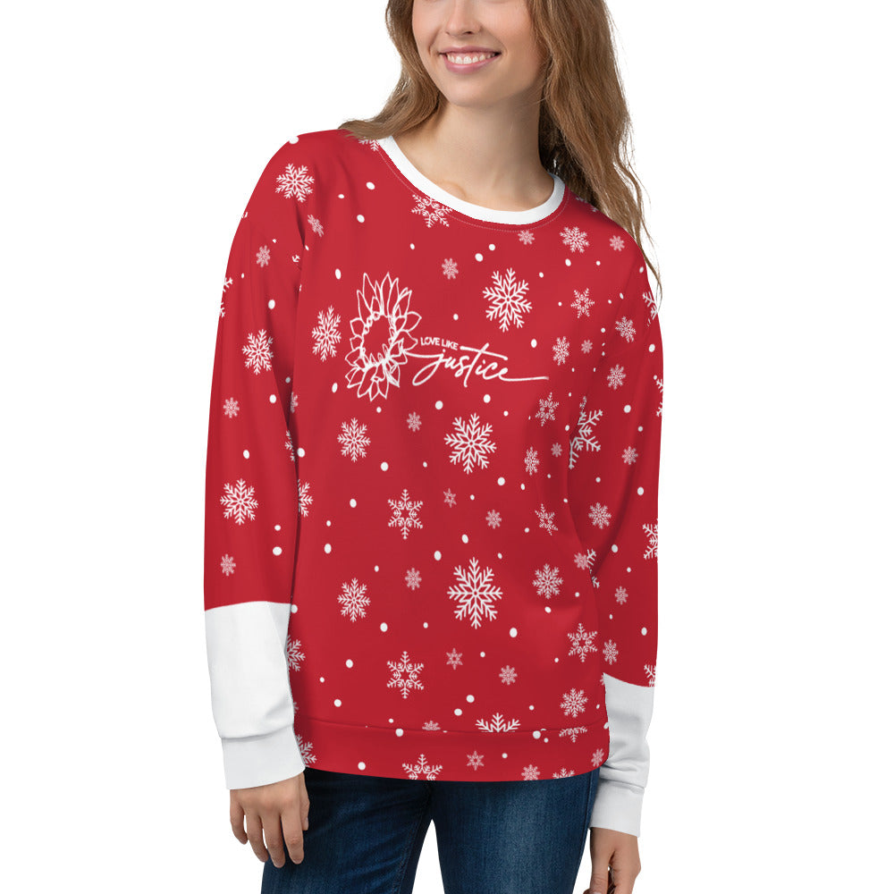 LLJ Women's Snowflakes Sweatshirt