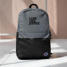 Load image into Gallery viewer, LLJ Embroidered Champion Backpack - Love Like Justice

