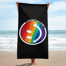 Load image into Gallery viewer, Smiley Face Beach Towel
