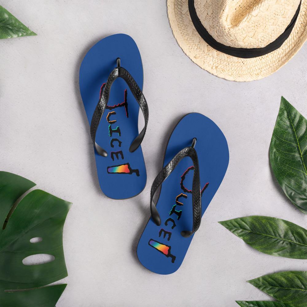 Justice flip flops online