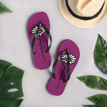 Load image into Gallery viewer, Daisy Flip Flops - Purple - Love Like Justice

