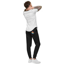 Load image into Gallery viewer, Smiley Face Rainbow Fleece Sweatpants
