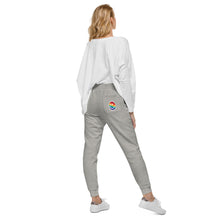 Load image into Gallery viewer, Smiley Face Rainbow Fleece Sweatpants
